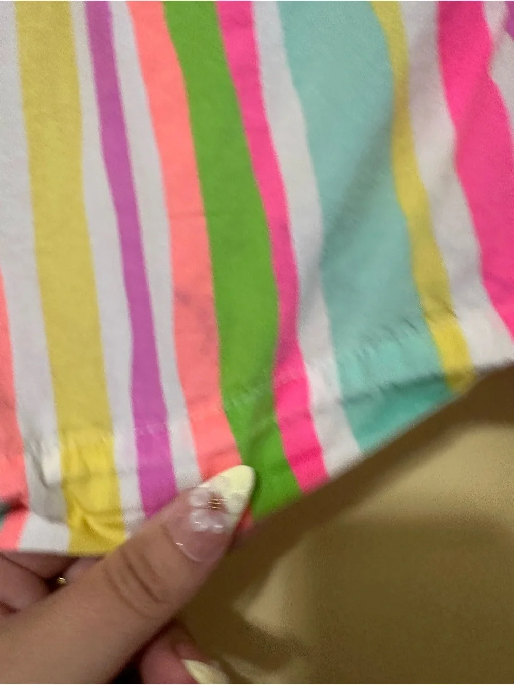 Lilly Pulitzer Callahan Shorts Womens 4 Vibrant Neon Spicy Stripe Pattern